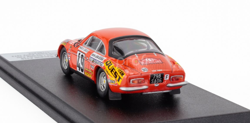 Trofeu Renault Alpine A110 Coupe N 49 Rally Montecarlo 1973 Alex Vineis - Oswald Peri 1:43 Red