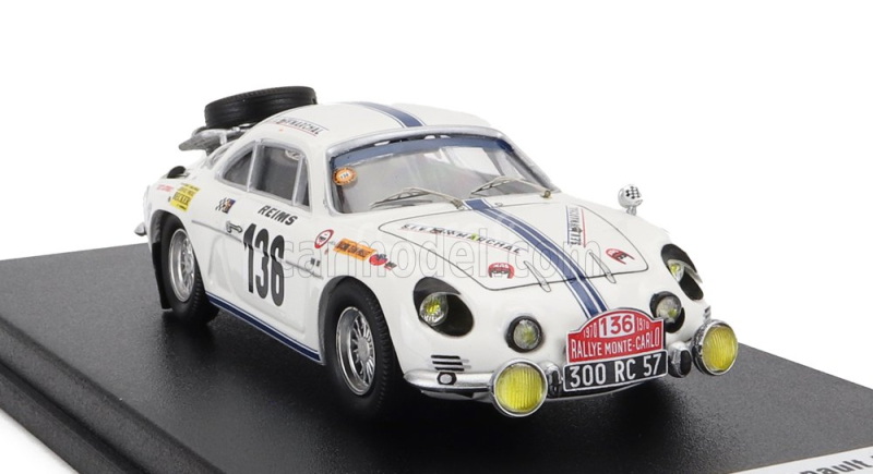 Trofeu Renault Alpine A110 N 136 Rally Montecarlo 1970 L.elfs - P.lorang 1:43 Bílá