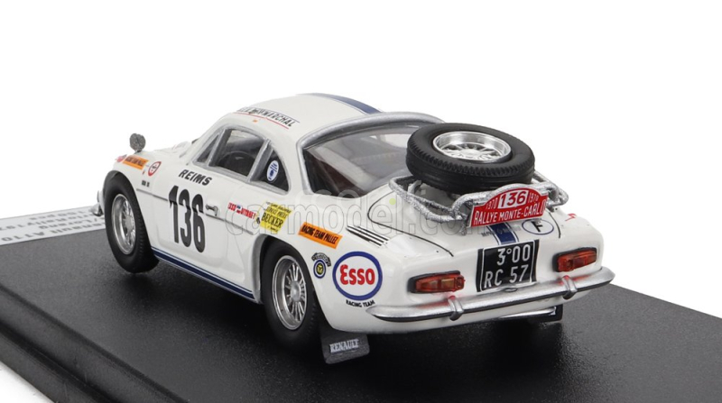 Trofeu Renault Alpine A110 N 136 Rally Montecarlo 1970 L.elfs - P.lorang 1:43 Bílá