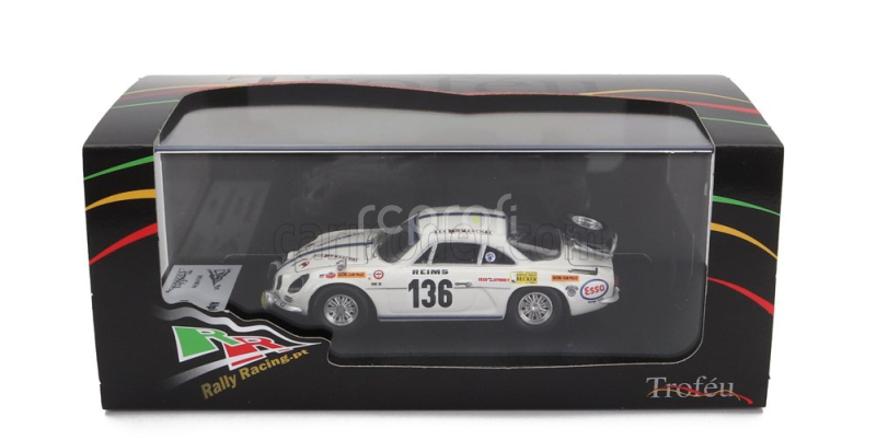 Trofeu Renault Alpine A110 N 136 Rally Montecarlo 1970 L.elfs - P.lorang 1:43 Bílá