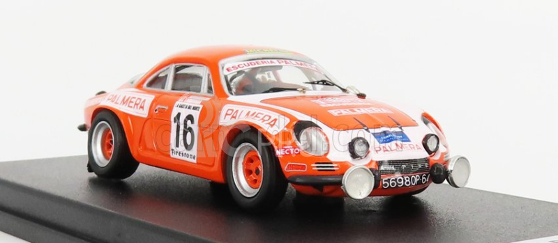 Trofeu Renault Alpine A110 N 16 Rally Firestone 1976 I.sunsundegui - J.larrinaga 1:43 Oranžová Bílá