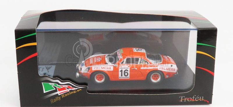 Trofeu Renault Alpine A110 N 16 Rally Firestone 1976 I.sunsundegui - J.larrinaga 1:43 Oranžová Bílá