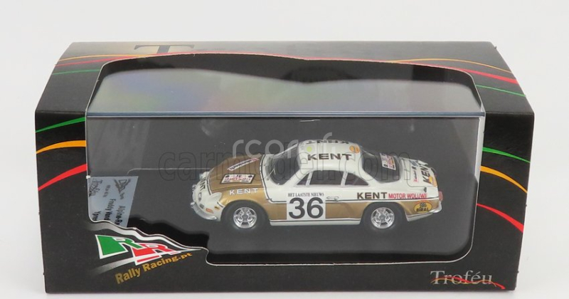Trofeu Renault Alpine A110 N 36 Rally Ypres 1972 F.vandecaveye - W.plas 1:43 Bílé Zlato