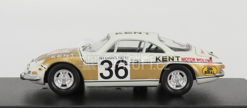 Trofeu Renault Alpine A110 N 36 Rally Ypres 1972 F.vandecaveye - W.plas 1:43 Bílé Zlato