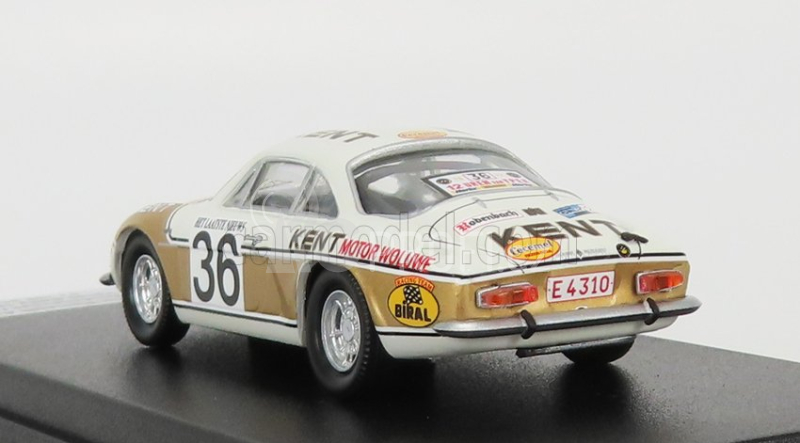 Trofeu Renault Alpine A110 N 36 Rally Ypres 1972 F.vandecaveye - W.plas 1:43 Bílé Zlato