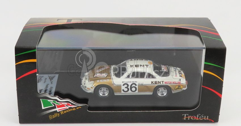 Trofeu Renault Alpine A110 N 36 Rally Ypres 1972 F.vandecaveye - W.plas 1:43 Bílé Zlato