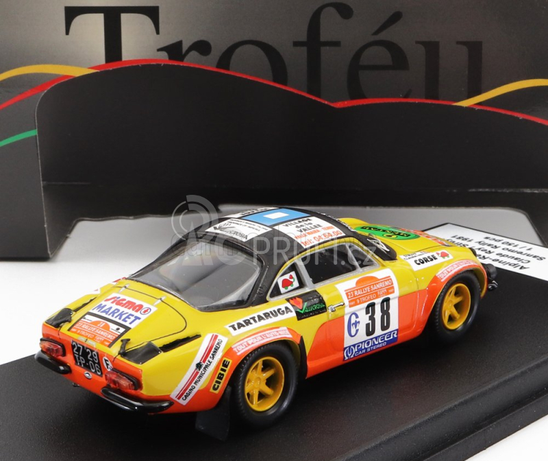 Trofeu Renault Alpine A110 N 38 Rally Sanremo 1981 C.rey - Struyf 1:43 Žlutá Černá Oranžová