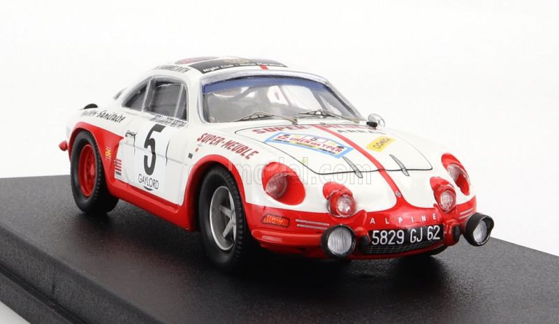 Trofeu Renault Alpine A110 N 5 2nd Rally Ypres 1973 S.laurent - P.hammelrath 1:43 Bílá Červená