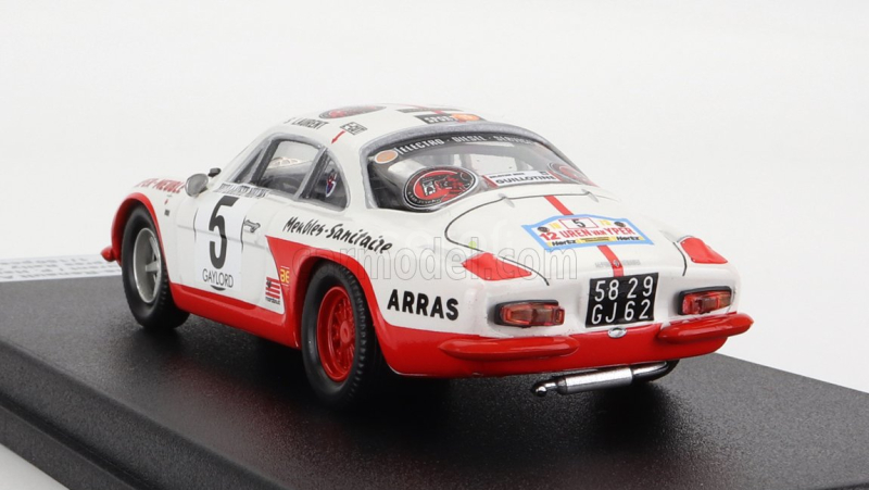 Trofeu Renault Alpine A110 N 5 2nd Rally Ypres 1973 S.laurent - P.hammelrath 1:43 Bílá Červená