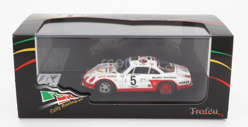 Trofeu Renault Alpine A110 N 5 2nd Rally Ypres 1973 S.laurent - P.hammelrath 1:43 Bílá Červená