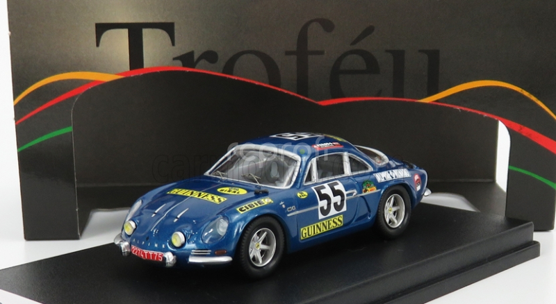Trofeu Renault Alpine A110 N 55 Winner Class 1000km Spa 1970 J.m.jacquemin - B.palayer 1:43 Blue Met
