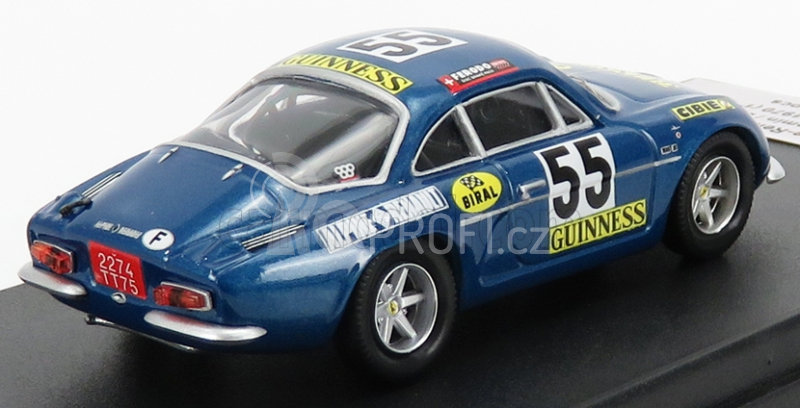 Trofeu Renault Alpine A110 N 55 Winner Class 1000km Spa 1970 J.m.jacquemin - B.palayer 1:43 Blue Met