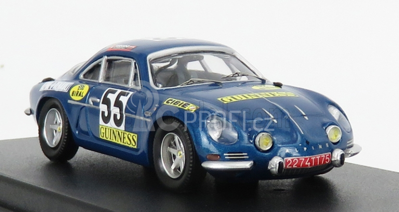 Trofeu Renault Alpine A110 N 55 Winner Class 1000km Spa 1970 J.m.jacquemin - B.palayer 1:43 Blue Met
