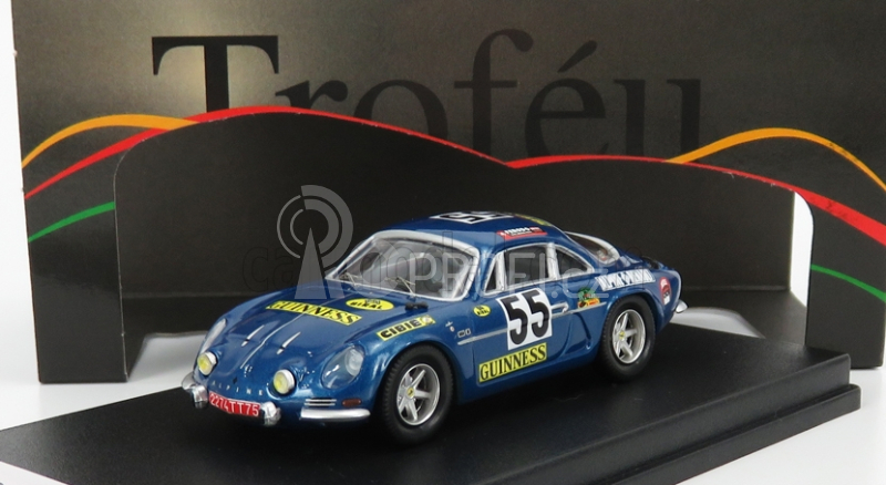 Trofeu Renault Alpine A110 N 55 Winner Class 1000km Spa 1970 J.m.jacquemin - B.palayer 1:43 Blue Met