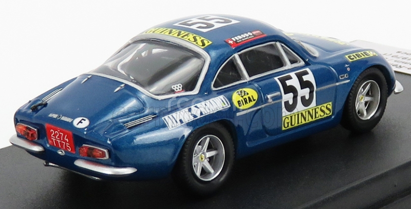 Trofeu Renault Alpine A110 N 55 Winner Class 1000km Spa 1970 J.m.jacquemin - B.palayer 1:43 Blue Met