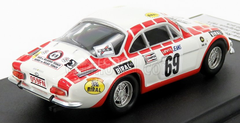 Trofeu Renault Alpine A110 N 69 Tour De Belgique 1971 H.delbar - C.collaer 1:43 Bílá Červená