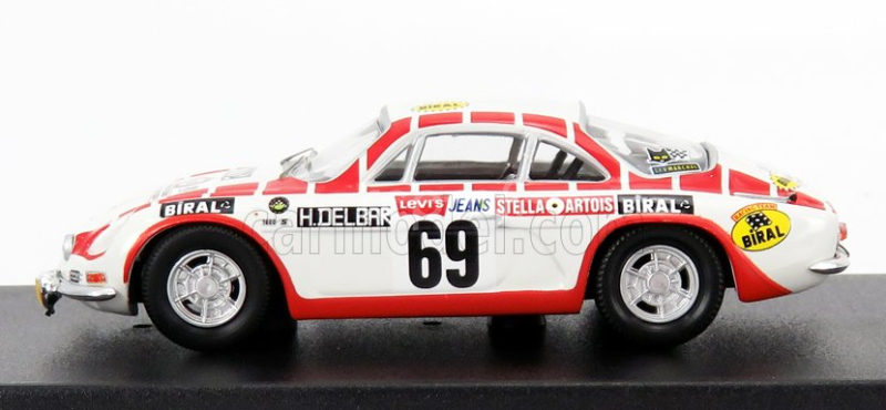 Trofeu Renault Alpine A110 N 69 Tour De Belgique 1971 H.delbar - C.collaer 1:43 Bílá Červená