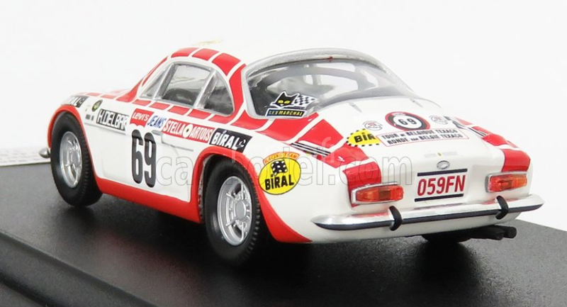Trofeu Renault Alpine A110 N 69 Tour De Belgique 1971 H.delbar - C.collaer 1:43 Bílá Červená