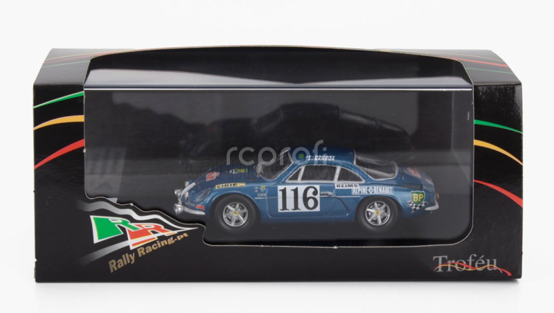 Trofeu Renault Alpine A110 (night Version) N 116 Rally Montecarlo 1971 Jean Pierre Rouget - Jean Sarrus 1:43 Blue