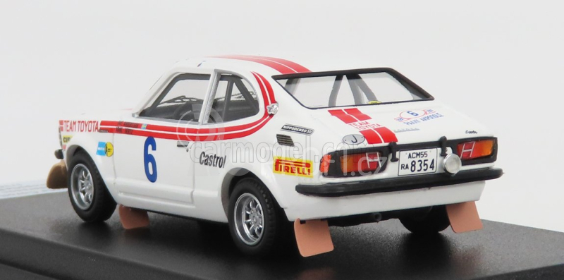 Trofeu Toyota Corolla Levin (night Version) N 6 Rally Acropolis 1975 O.andersson - A.hertz 1:43 Bílá Červená