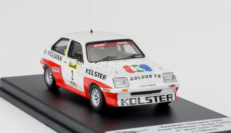 Trofeu Vauxhall Chevette Hsr N 2 Rally West Cork 1983 Frank O'mahony - Bryan Curtin 1:43 Bílá Červená
