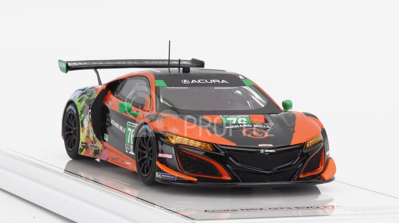Truescale Acura Nsx Gt3 Evo Team Compass Racing N 76 Imsa 2021 M.mcmurry - M.farnbacher 1:43 Oranžová Černá