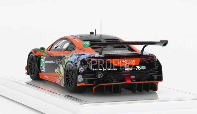 Truescale Acura Nsx Gt3 Evo Team Compass Racing N 76 Imsa 2021 M.mcmurry - M.farnbacher 1:43 Oranžová Černá