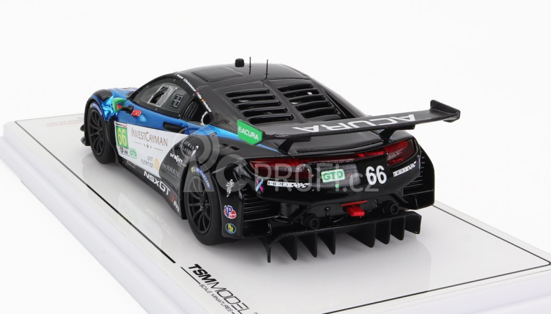 Truescale Acura Nsx Gt3 Evo22 3.5l Turbo V6 Team Gradient Racing N 66 24h Daytona 2022 K.simpson - T.bechtolsheimer 1:43 Černá Bílá Modrá