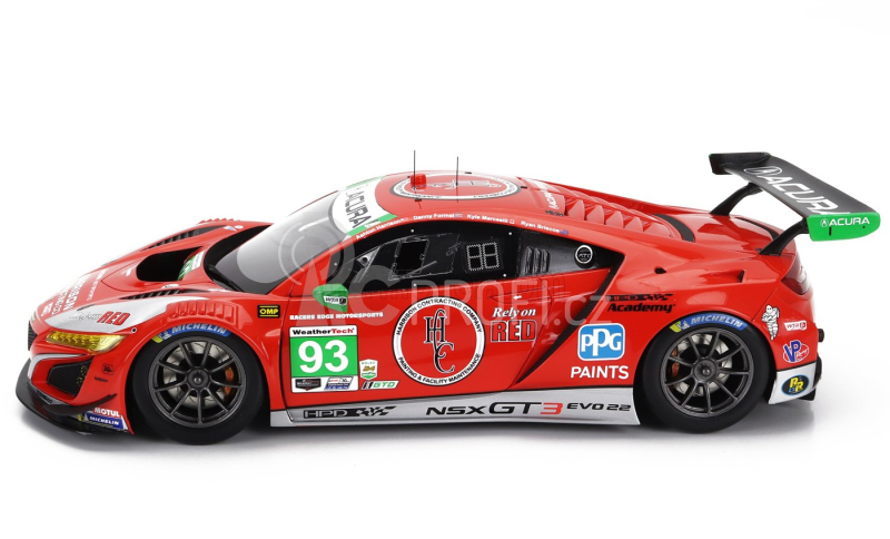 Truescale Acura Nsx Gt3 Evo22 Team Racers Edge N 93 Gtd Class 24h Daytona 2023 R.briscoe - D.formal - A.harrison - K.marcelli 1:18 Red
