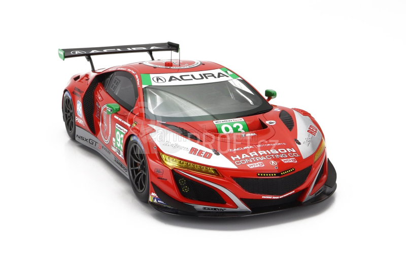 Truescale Acura Nsx Gt3 Evo22 Team Racers Edge N 93 Gtd Class 24h Daytona 2023 R.briscoe - D.formal - A.harrison - K.marcelli 1:18 Red