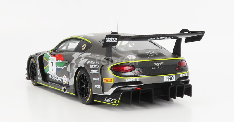 Truescale Bentley Continental Gt3 Team Bentley M-sport N 7 Intercontinental Gt Challenge 9h Kyalami 2020 J.pepper - M.soulet - J.gounon 1:18 Grey