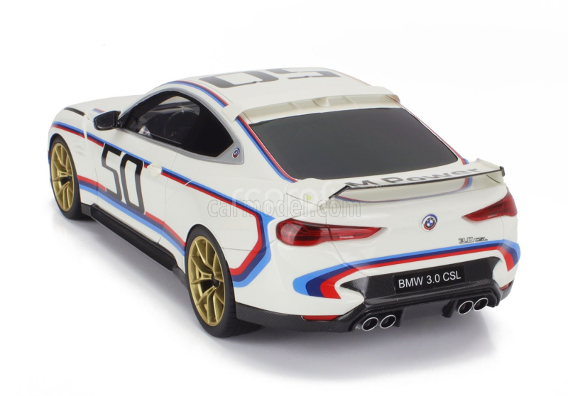 Truescale BMW 3.0 Csl Coupe Team Bmw Motorsport N 50 Jahre M Power 2022 1:18 Bílá