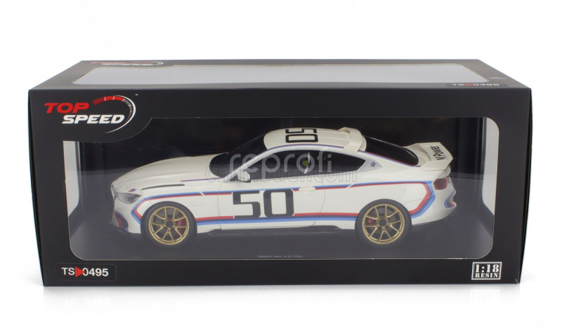 Truescale BMW 3.0 Csl Coupe Team Bmw Motorsport N 50 Jahre M Power 2022 1:18 Bílá