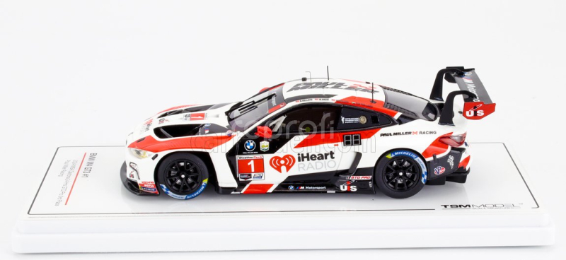 Truescale BMW 4-series M4 Gt3 3.0l Twin Turbo Team Paul Miller Racing N 1 3rd Gtd Pro Class Imsa 24h Daytona 2024 Bryan Sellers - Madison Snow - Neil Verhagen - Sheldon Van Der Linde 1:43 Bílá Červená Černá