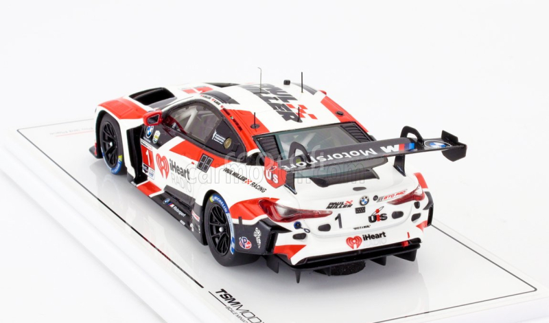 Truescale BMW 4-series M4 Gt3 3.0l Twin Turbo Team Paul Miller Racing N 1 3rd Gtd Pro Class Imsa 24h Daytona 2024 Bryan Sellers - Madison Snow - Neil Verhagen - Sheldon Van Der Linde 1:43 Bílá Červená Černá