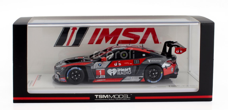 Truescale BMW 4-series M4 Gt3 Team Paul Miller Racing N 1 12h Sebring 2024 Bryan Sellers - Madison Snow - Neil Verhagen 1:43 Šedá Červená