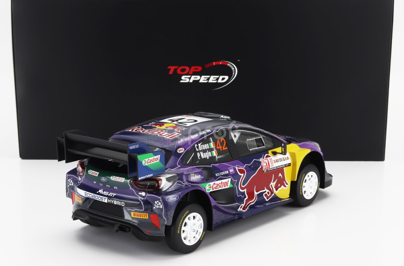 Truescale Ford england Puma Rally1 Red Bull Team M-sport Ford Wrt N 42 5th Rally Acropolis 2022 Craig Breen - Paul Nagle 1:18 Fialová Žlutá Černá