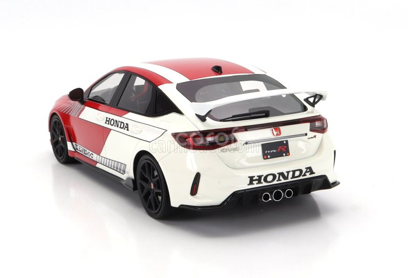 Truescale Honda Civic Type-r 2023 1:18 Bílá Červená