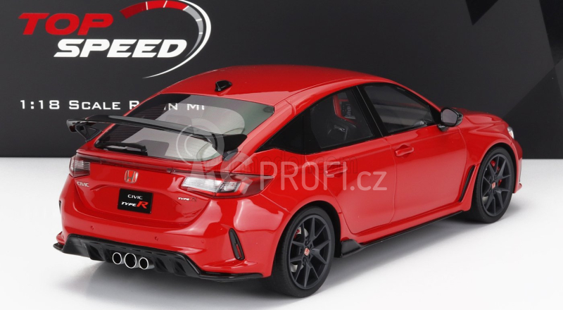 Truescale Honda Civic Type-r Lhd 2023 1:18 Red