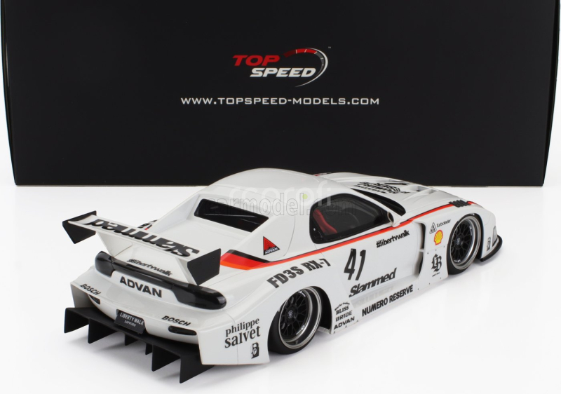 Truescale Mazda Rx-7 (fd3s) Lb Works Super Silhouette N 41 Racing 2006 1:18 Bílá