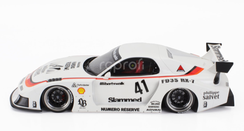 Truescale Mazda Rx-7 (fd3s) Lb Works Super Silhouette N 41 Racing 2006 1:18 Bílá
