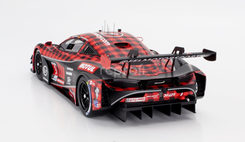 Truescale Mclaren 720s Gt3 Evo 4.0l Turbo V8 Team Pfaff Motorsport N 9 Imsa Chevrolet Grand Prix 2024 Oliver Jarvis - Marvin Kirchhofer 1:18 Červená Černá