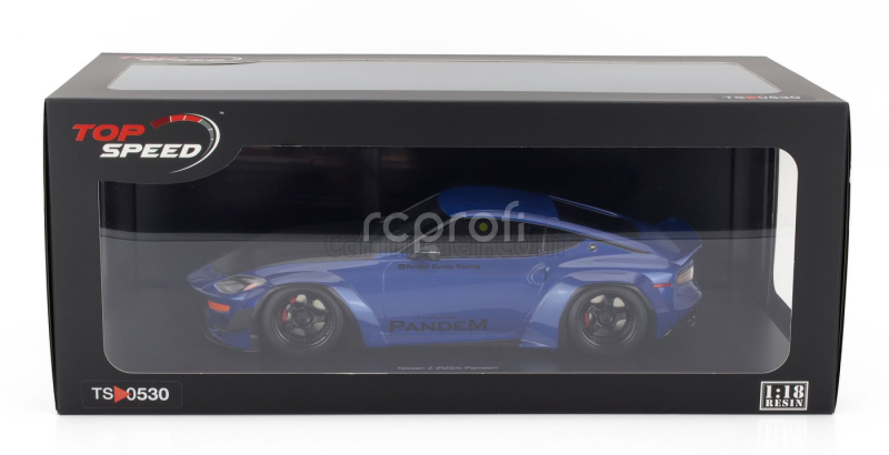Truescale Nissan Fairlady Z (rz34) Pandem Coupe 2023 1:18 Blue