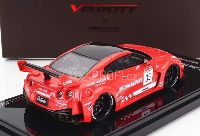 Truescale Nissan Gt-rr (r35) N 35 Lbwk Liberty Walk 2016 1:43 Červená Černá