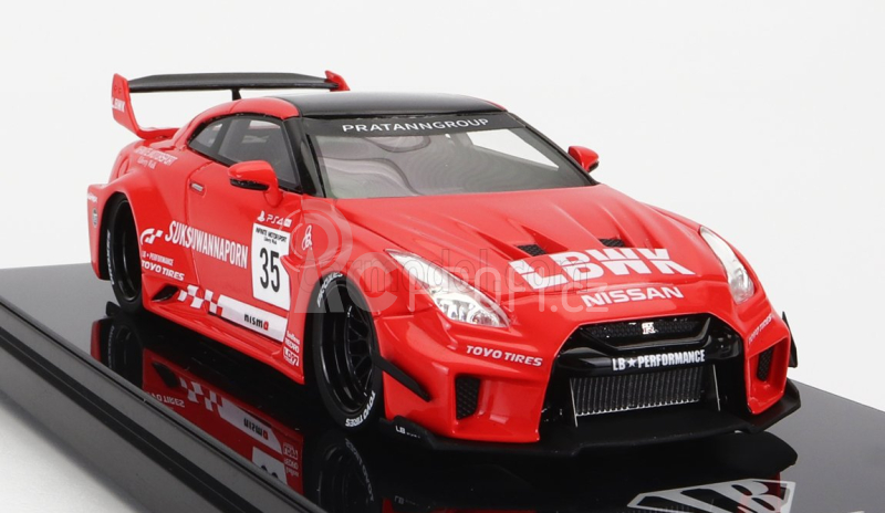 Truescale Nissan Gt-rr (r35) N 35 Lbwk Liberty Walk 2016 1:43 Červená Černá