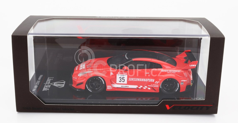Truescale Nissan Gt-rr (r35) N 35 Lbwk Liberty Walk 2016 1:43 Červená Černá