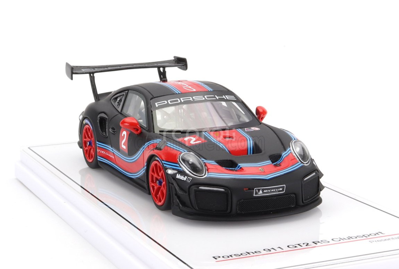 Truescale Porsche 911 991 Gt2 Rs Coupe N 2 Clubsport 2018 1:43 Černá Červená Světle Modrá