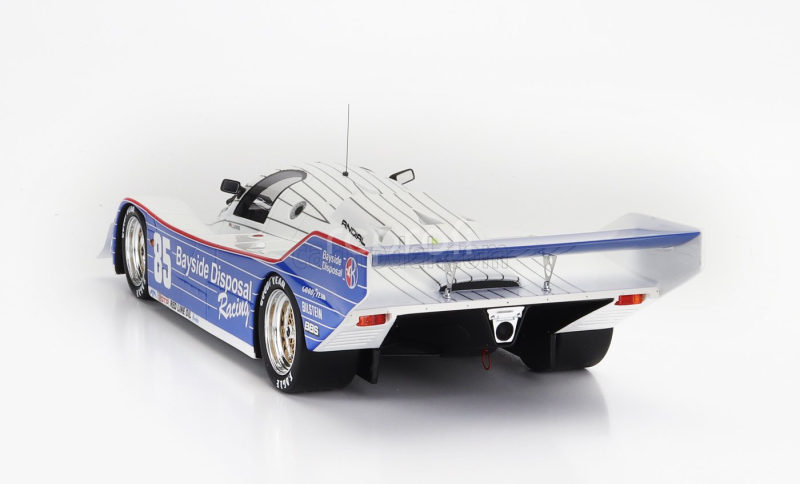 Truescale Porsche 962 2.8l Turbo N 85 Team Bud Bayside Disposal Racing Winner Imsa 300km Laguna Seca 1987 Klaus Ludwig 1:18 Bílá Modrá