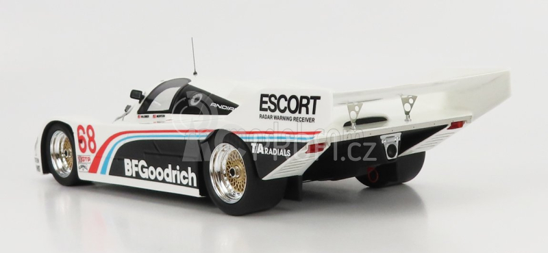 Truescale Porsche 962 Team Bfgoodrich N 68 500 Miles Imsa Road America 1986 D.brassfield - J.mass 1:18 Bílá Černá