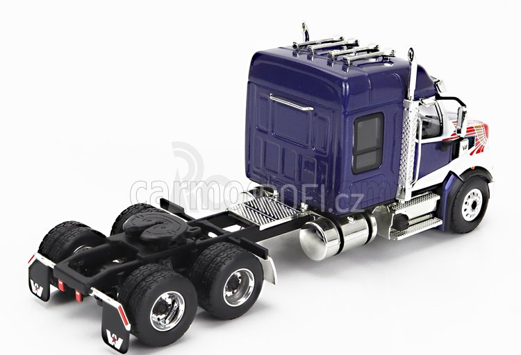 Truescale Western star 49x Truck Trasporto Container 40' Evergreen 1990 1:64 Modrá Bílá